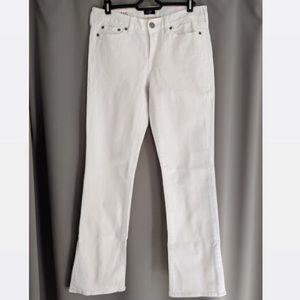 J. Crew factory white hipslung jeans new